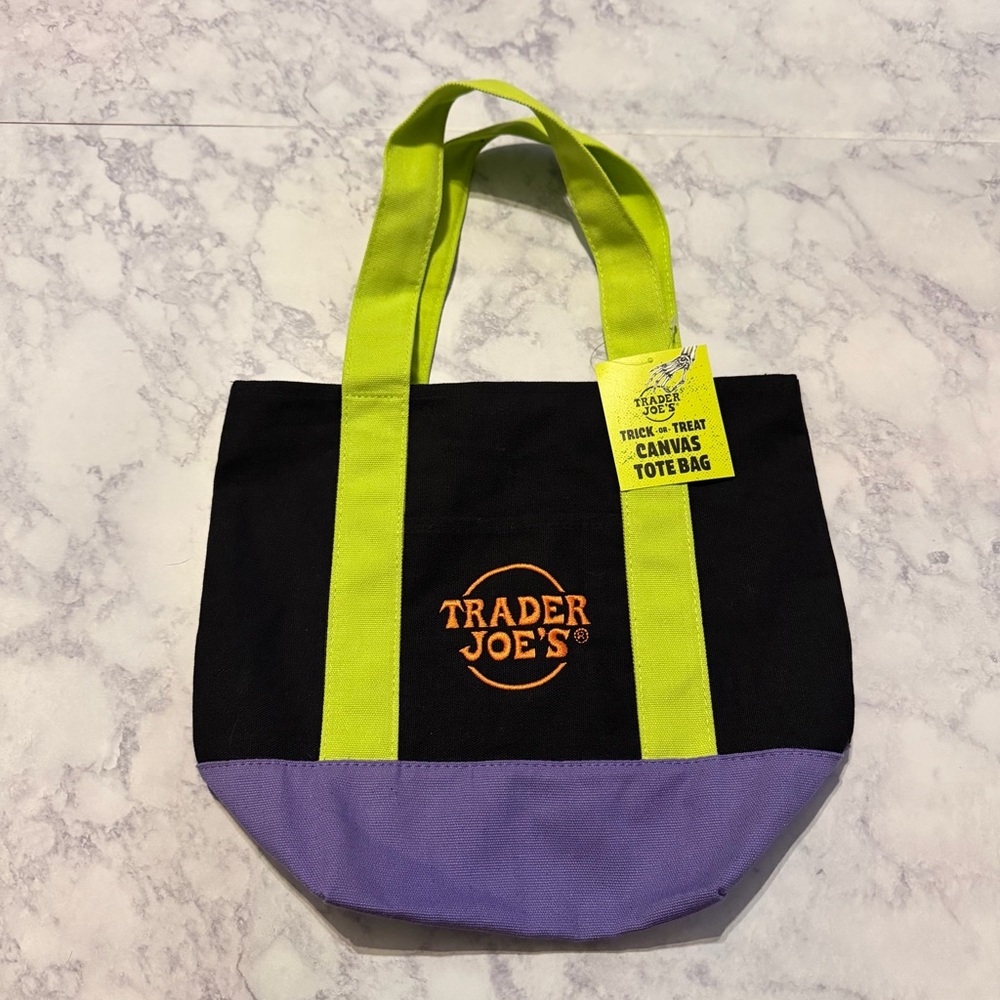 Trader Joe's Trick or Treat Mini Canvas Tote
